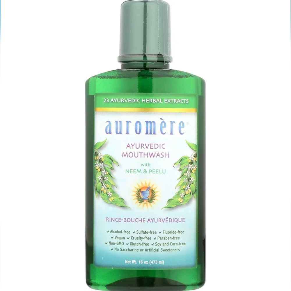 Green Ayurvedic Mouthwash with Neem & Peelu NWT